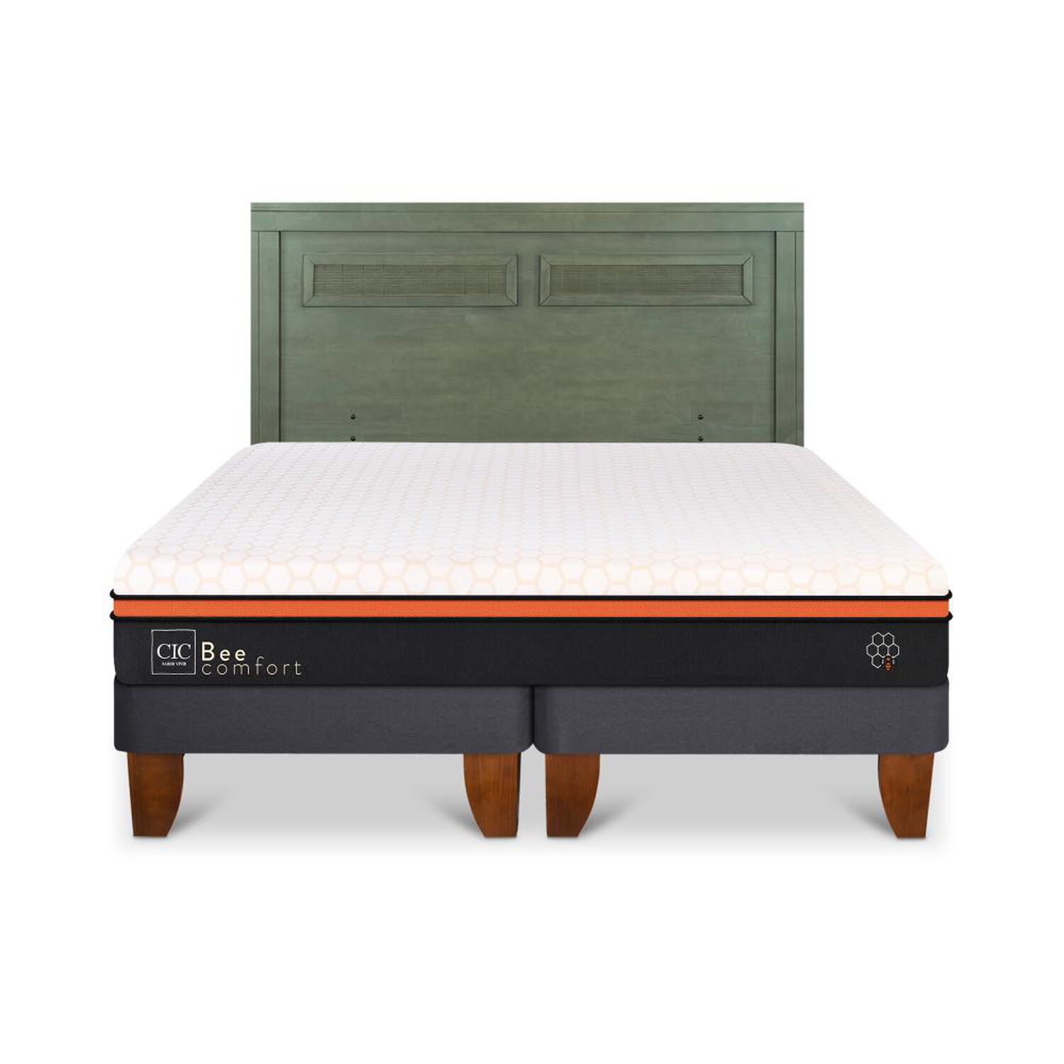 Cama Europea Cic Beecomfort / King / Base Dividida + Respaldo image number 0.0