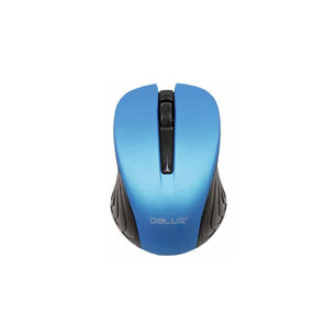 Mouse Inal&aacute;mbrico &Oacute;ptico Con Receptor Micro Usb Azul - Ps