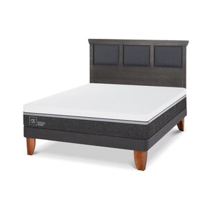 Cama Europea Cic Ortopedic Advance / 2 Plazas / Base Normal + Respaldo