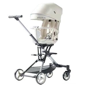 Coche De Paseo 360 Reclinable Playkids Blanco Lubabycas