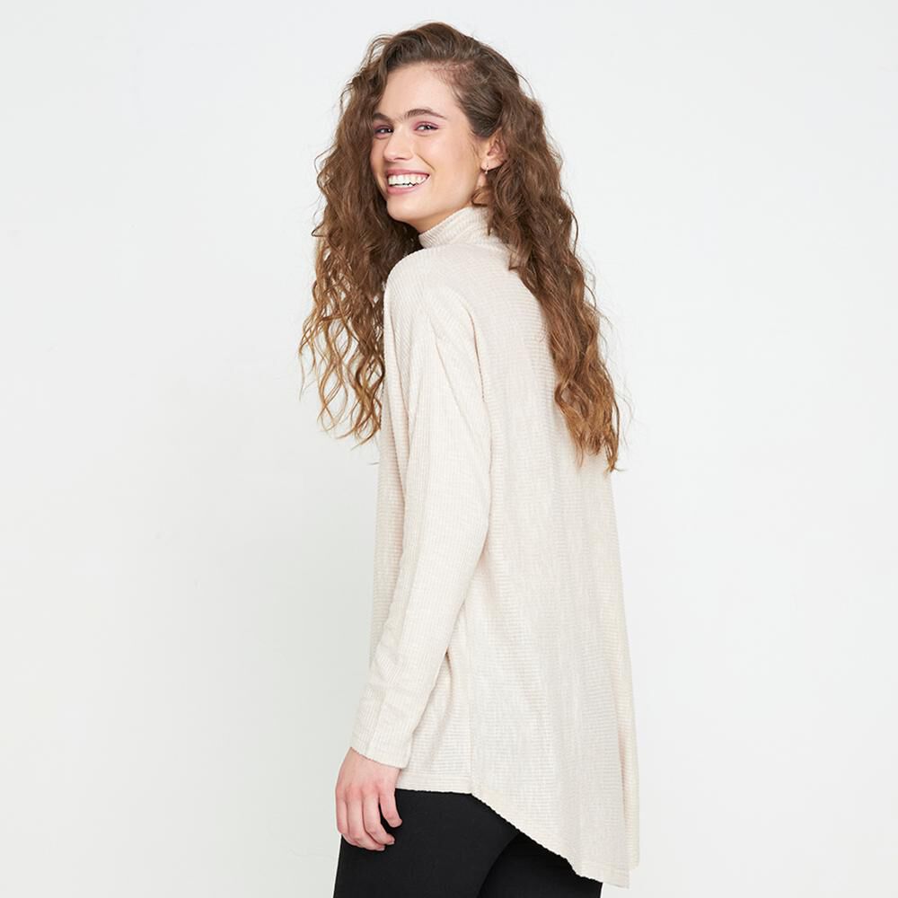 Sweater Liso Largo Cuello Alto Mujer Freedom image number 2.0