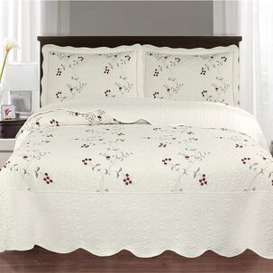 Quilt Andes Bordado Toronto Gris