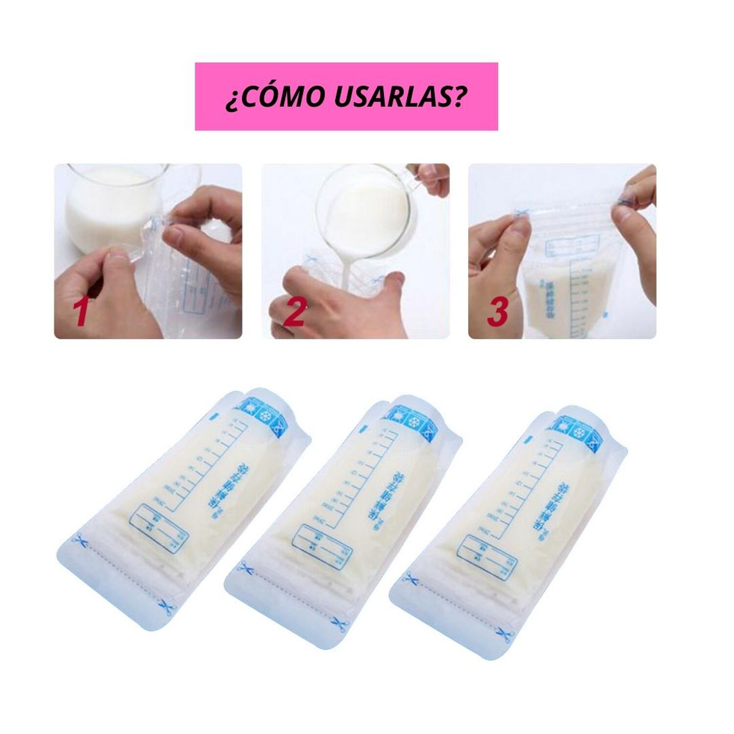 Bolsa Recolectora Leche Materna 250 Ml 30 Bolsas Jump Kids image number 3.0