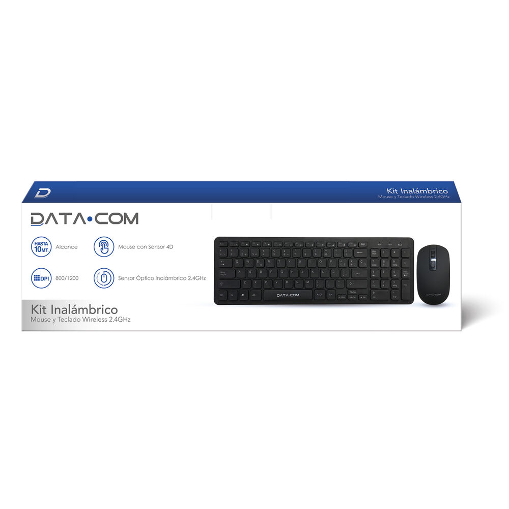 Kit Teclado Mouse Inalámbrico 2,4gh Datacom Pronobel image number 1.0