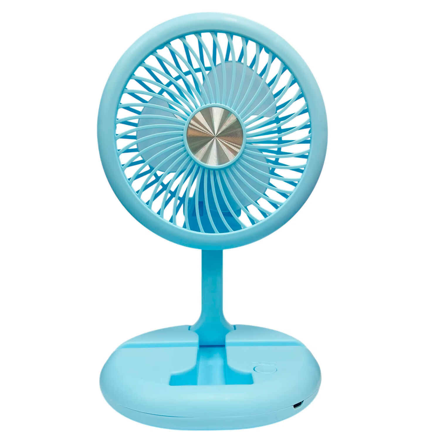 Mini Ventilador Plegable De Mano Recargable Azul - Ps image number 0.0
