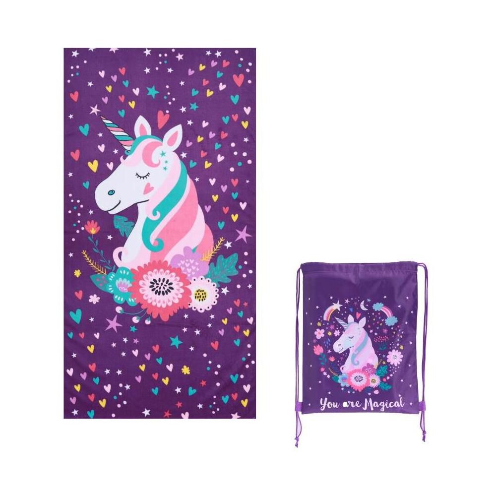 Toalla De Playa Con Bolso Casaideal Kids Dreams / 70 X 140 Cm image number 2.0