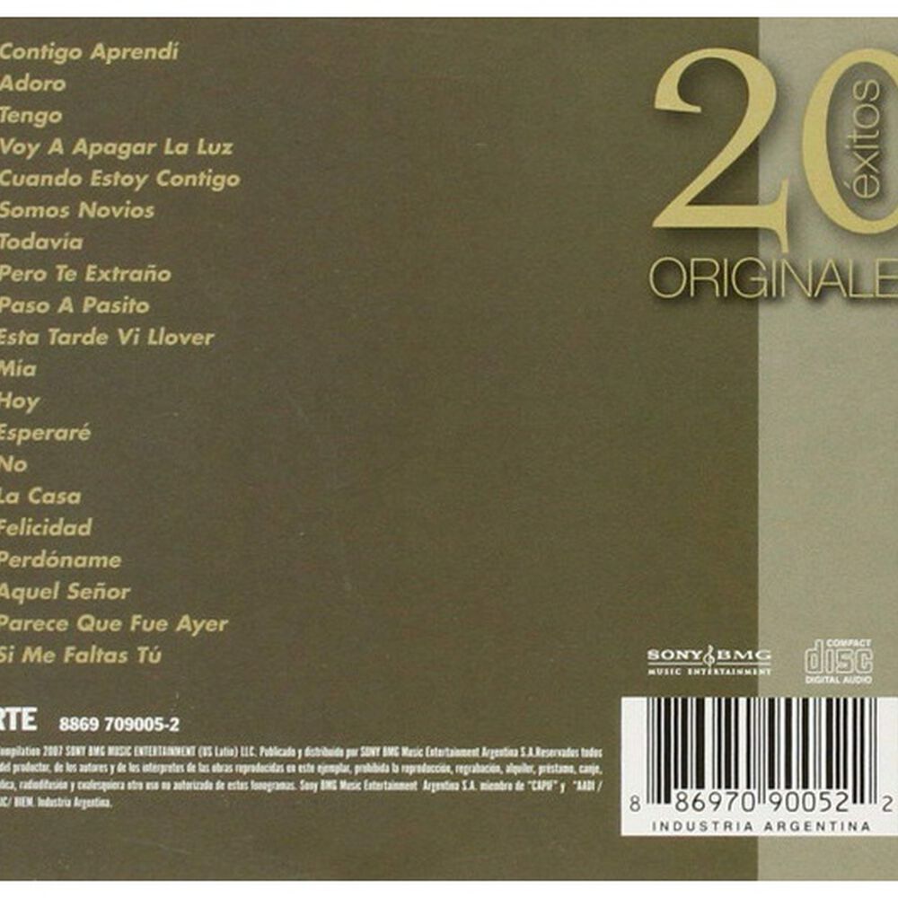 Armando Manzanero - 20 Exitos Originales | Cd image number 1.0