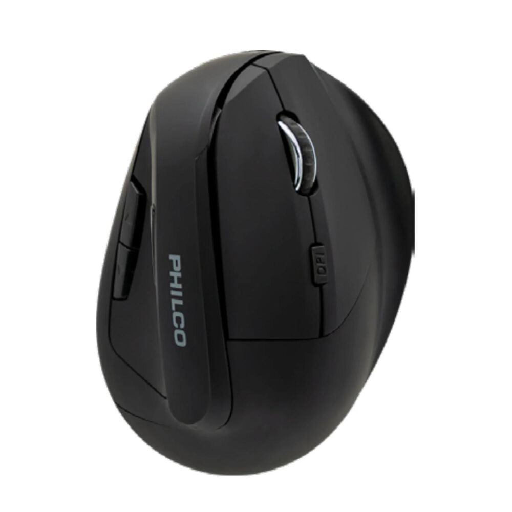 PHILCO Mouse Inalambrico Usb Vertical 6b 1600dpi Negro