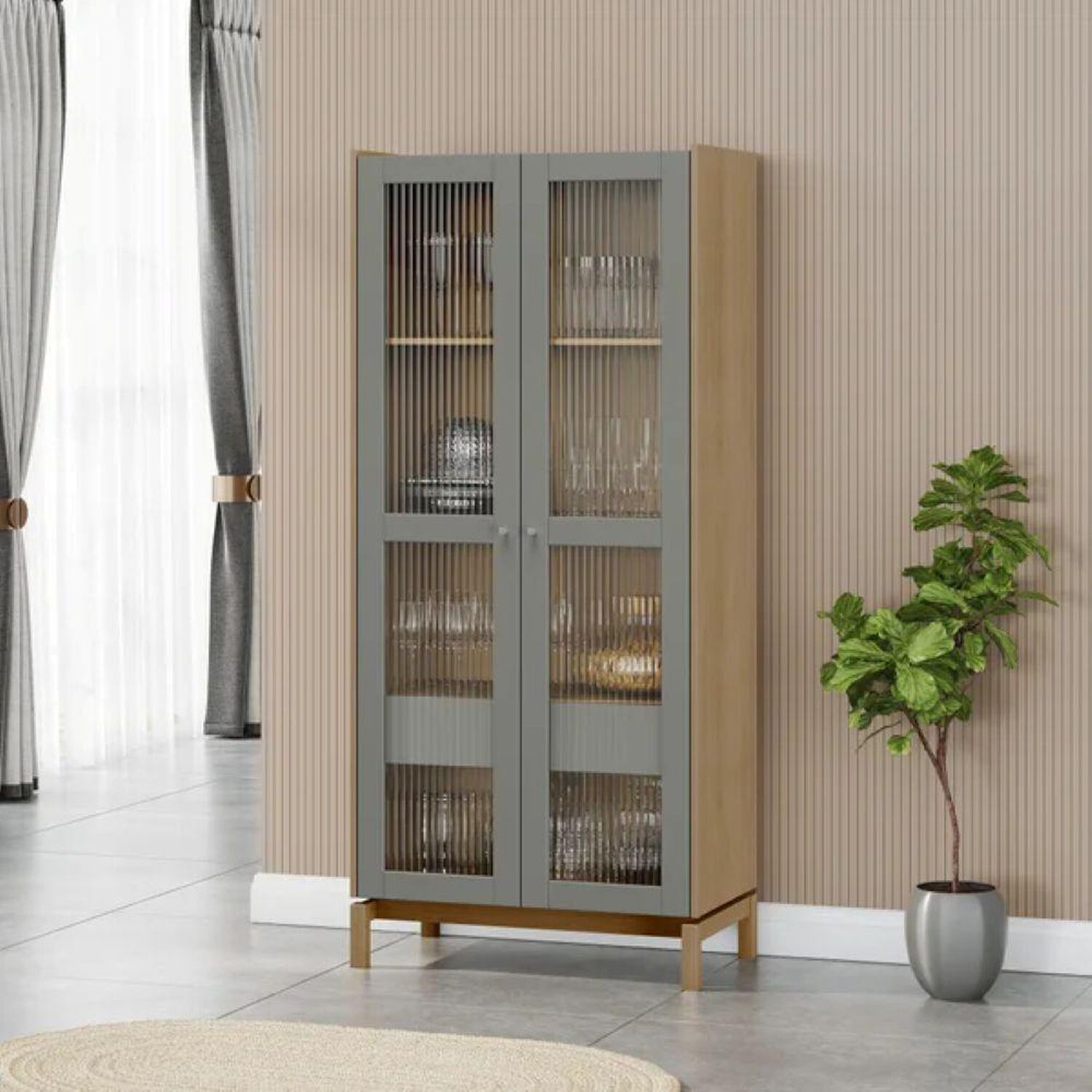 Vitrina Roca Modular Barcelona Modular / 2 Puertas / 1 Caj&oacute;n image number 3.0