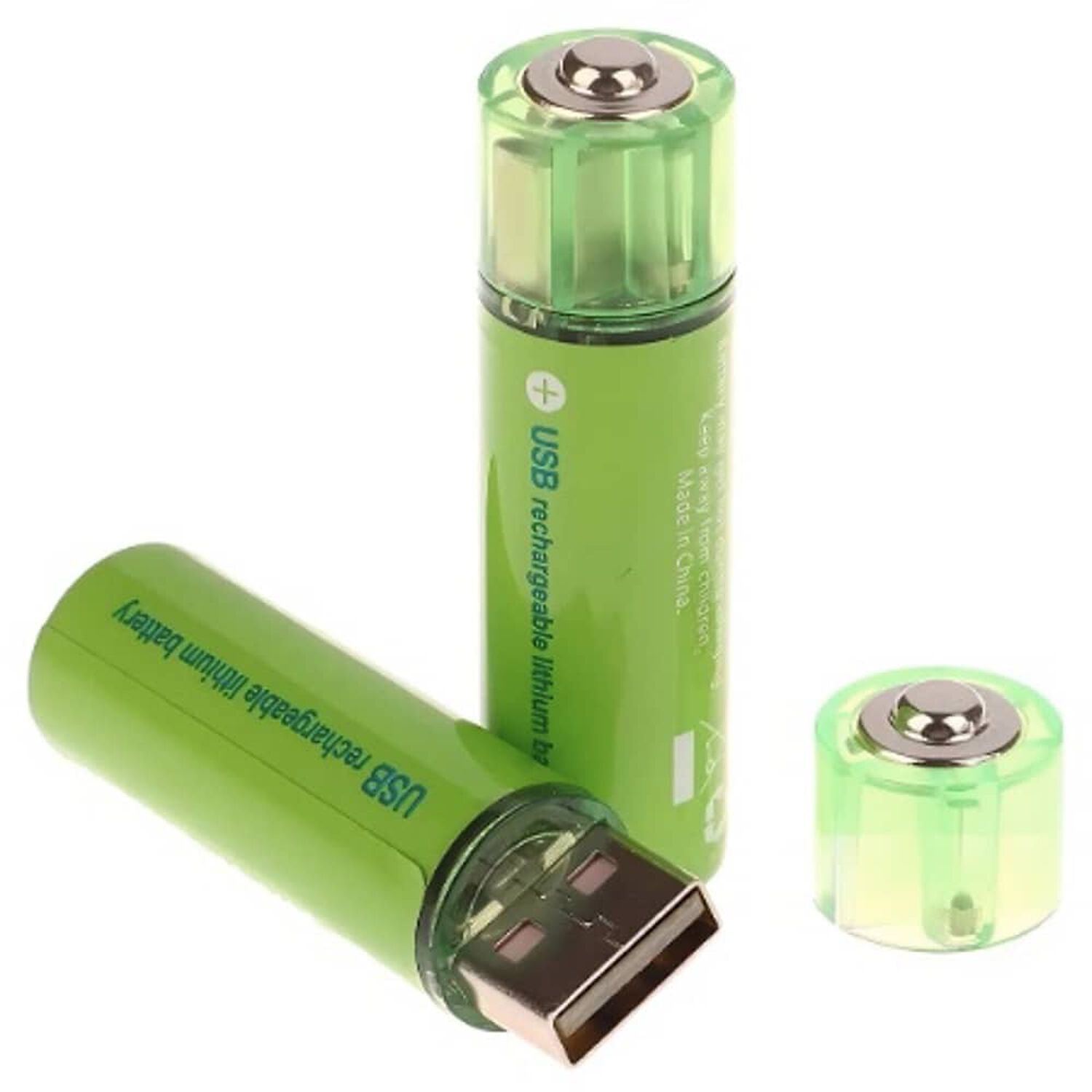 Pack X2 Pilas Recargables Usb Pila Aa image number 3.0