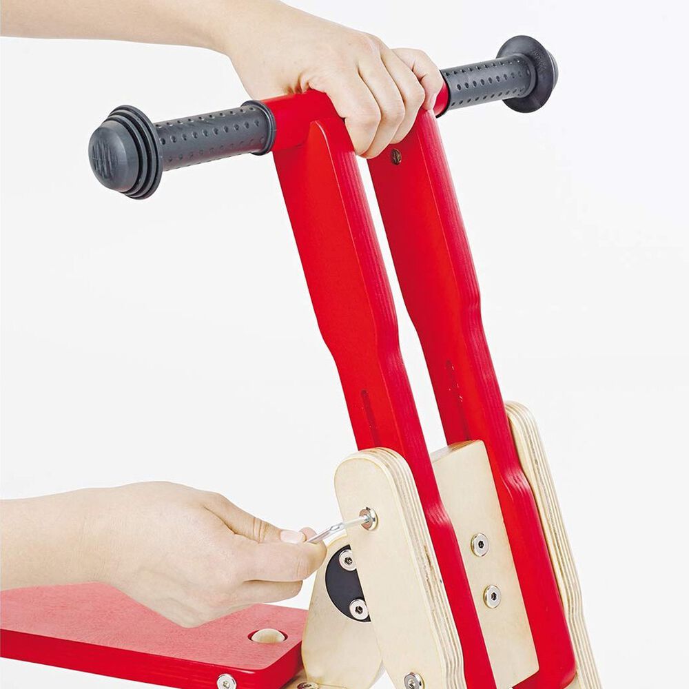 Triciclo Scooter De Madera Theo Rojo image number 3.0