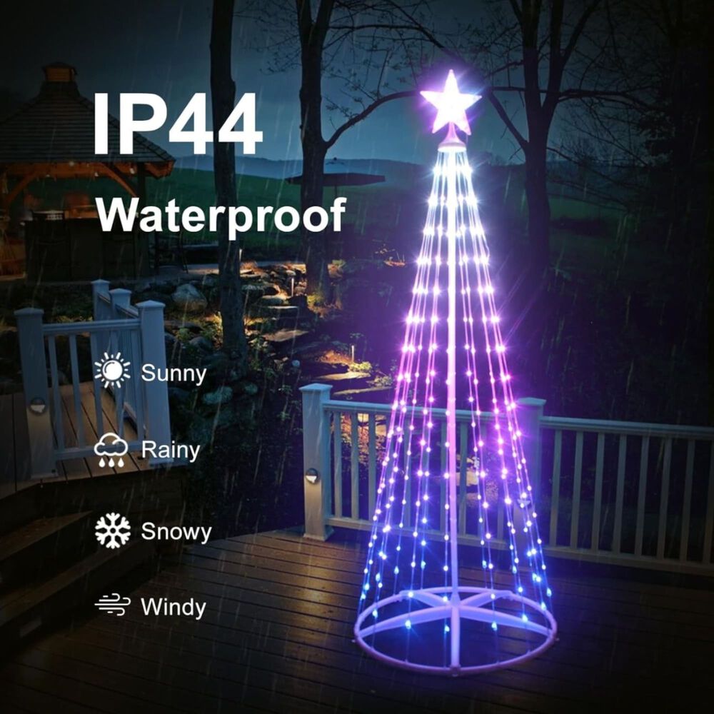 Árbol Luces Led Navidad Inteligente Enchufe Usb, 1.80m 18n1 image number 4.0
