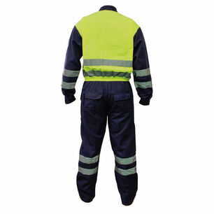 Overol Reflectivo Rfx Bicolor Azul/amarillo Fluor