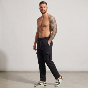 Pantalon Buzo Cargo Forro Polar Hombre