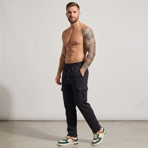 Pantalon Buzo Cargo Forro Polar Hombre