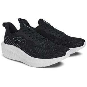 Zapatilla Mujer Rayo Negro/blanco