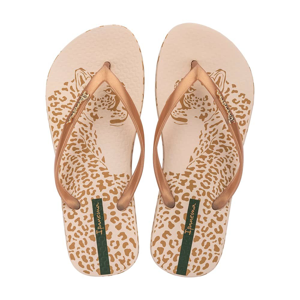Sandalia Mujer Beige/oro Animal Chic Ipanema image number 0.0