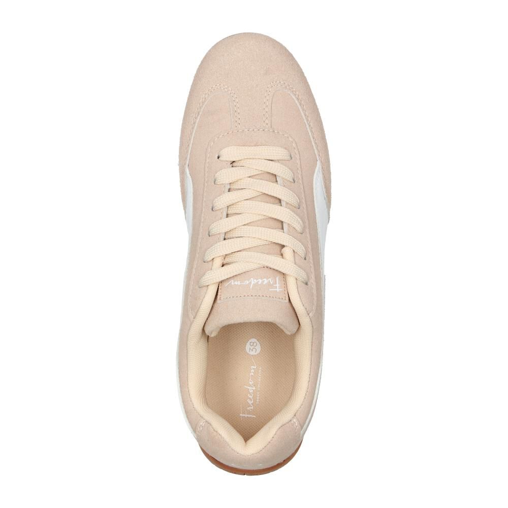 Zapatilla Urbana Mujer Freedom Beige image number 4.0