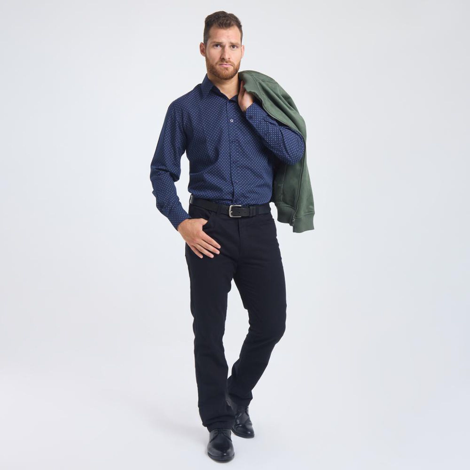 Camisa Estampada Regular Manga Larga Hombre Herald image number 1.0