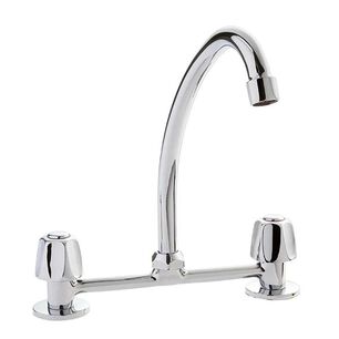 Llave Grifo De Fregadero Combinaci&oacute;n Lavaplatos New Isabella Stretto Acabado Cromado Color Cromo