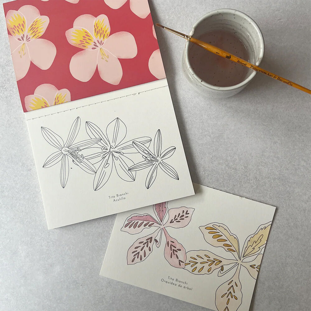 Libro De Viaje Para Colorear Flores Por Tita Bianchi image number 5.0