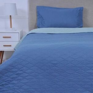 Quilt 1.5 Plazas Bicolor Liso