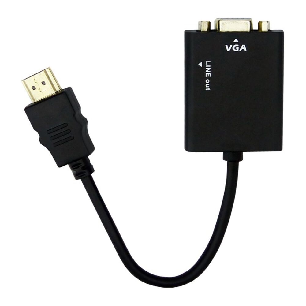 Convertidor De Hdmi A Vga Con Audio Incluye El Cable 1x1 En Caja Pvc image number 1.0
