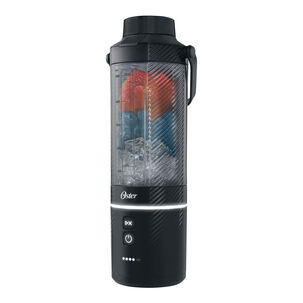Licuadora Port&aacute;til Mini Juguera Recargable Usb Gomax 590 Ml Oster Negra