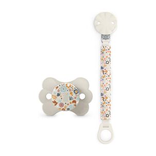 Pack Chupete Y Broche Wonderland 6-18 Meses Silicona Beige