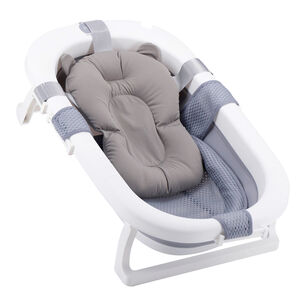 Ba&ntilde;era Plegable Bebe Con Cojin Almohada Y Reductor Gris