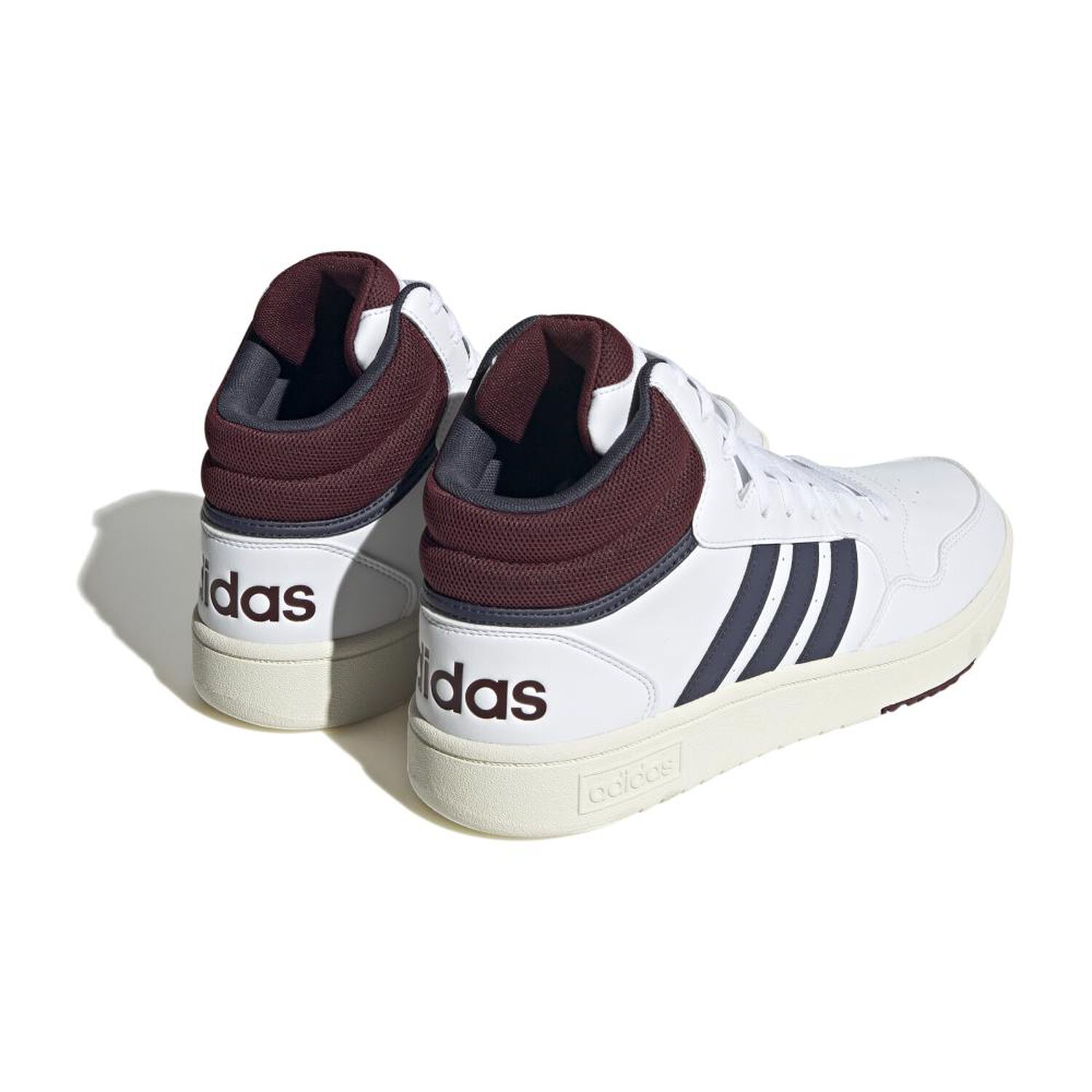 Zapatilla Urbana Hombre Adidas Hoops 3.0 Mid Blanco image number 2.0