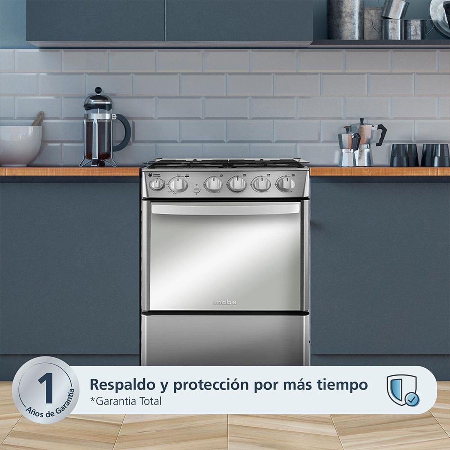 Cocina A Gas Mabe Cmc5540fx1 4 Quemadores image number 3.0