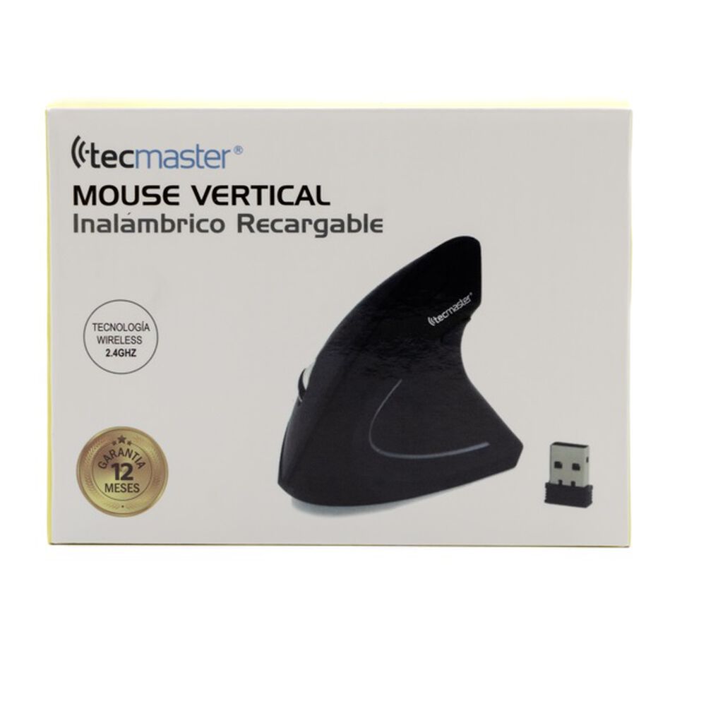 Mouse Vertical Inal&aacute;mbrico Recargable Ergonomico image number 6.0