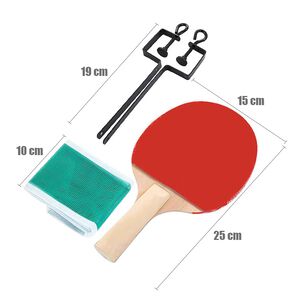 Pack 2 Paletas De Ping Pong +3 Pelotas + Malla Modelo Clasic