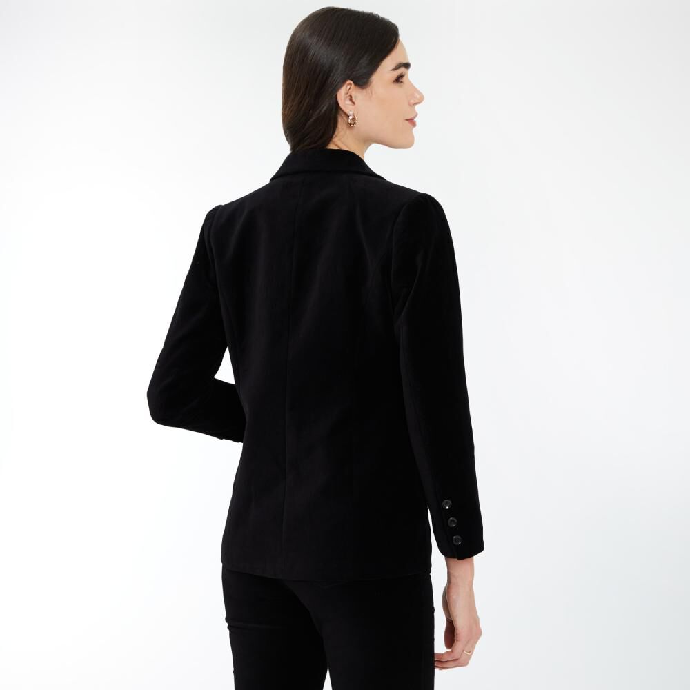 Blazer Velvet Regular Cuello Solapa Mujer Kimera image number 3.0