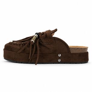 Sandalia Caf&eacute; Mujer Casual Chalada Risco