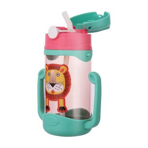 Botella Con Bombilla Para Agua Antiderrame Con Correa Ni&ntilde;os