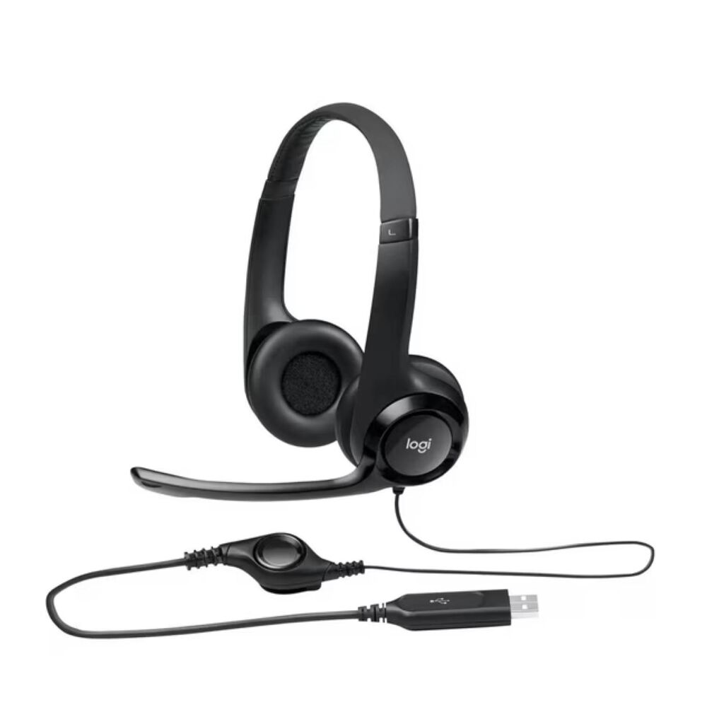 Audifono Headset Con Microfono Usb H390 Negro image number 2.0