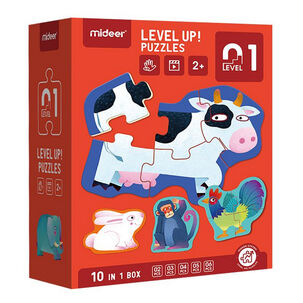 Level Up Puzzles Nivel 1 Animales 10 Puzzles Mideer