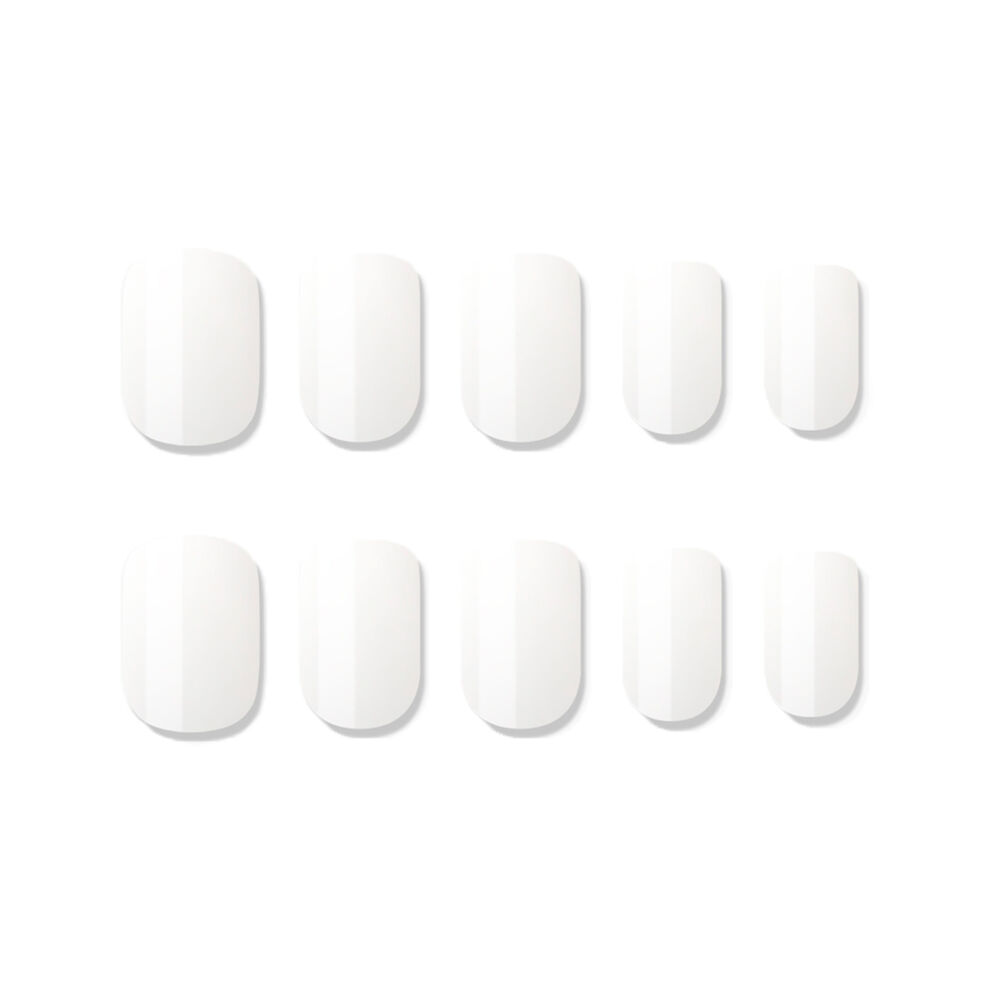 Muzmak - Uñas Press On Pure White Regular Square 36 U. image number 1.0