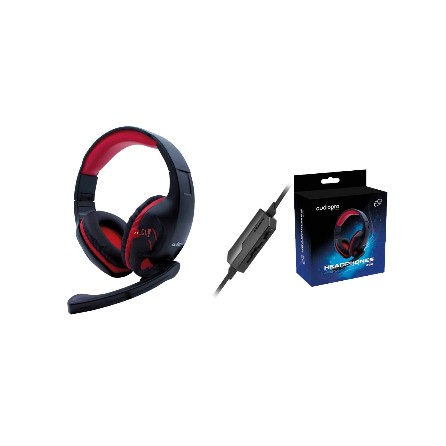 Aud&iacute;fonos Gamer Conector 3,5mm Rojo - Ps image number 1.0