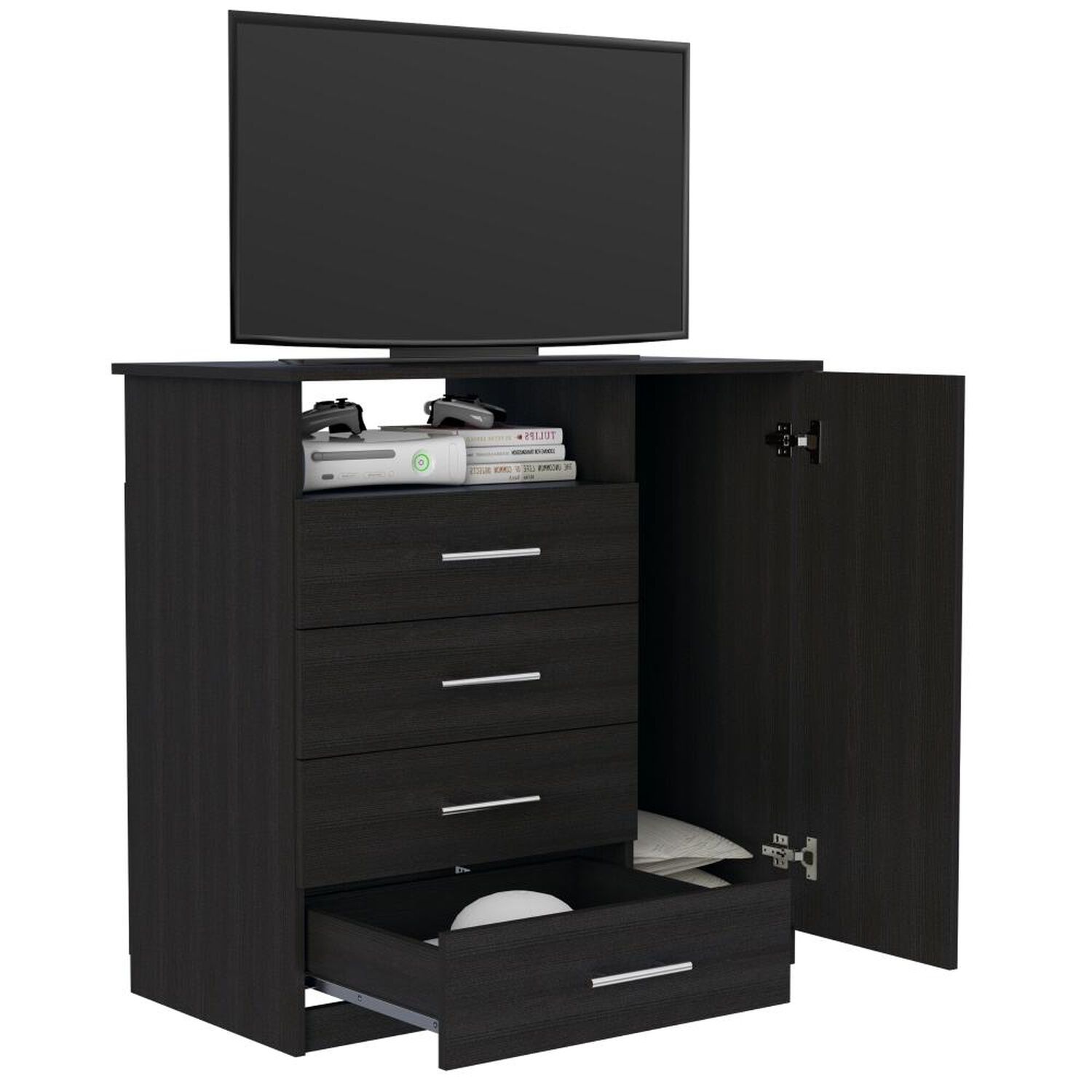 Combo Closet 2 Puertas + Comoda 4 Cajones 1 Puerta Dreams Wengue image number 4.0