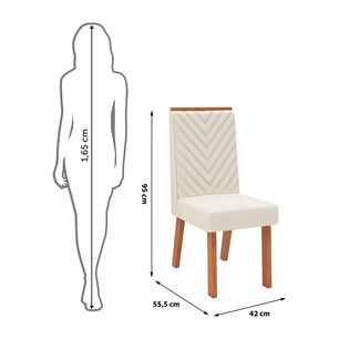 Juego De Comedor Vekkahome Lari / 6 Sillas