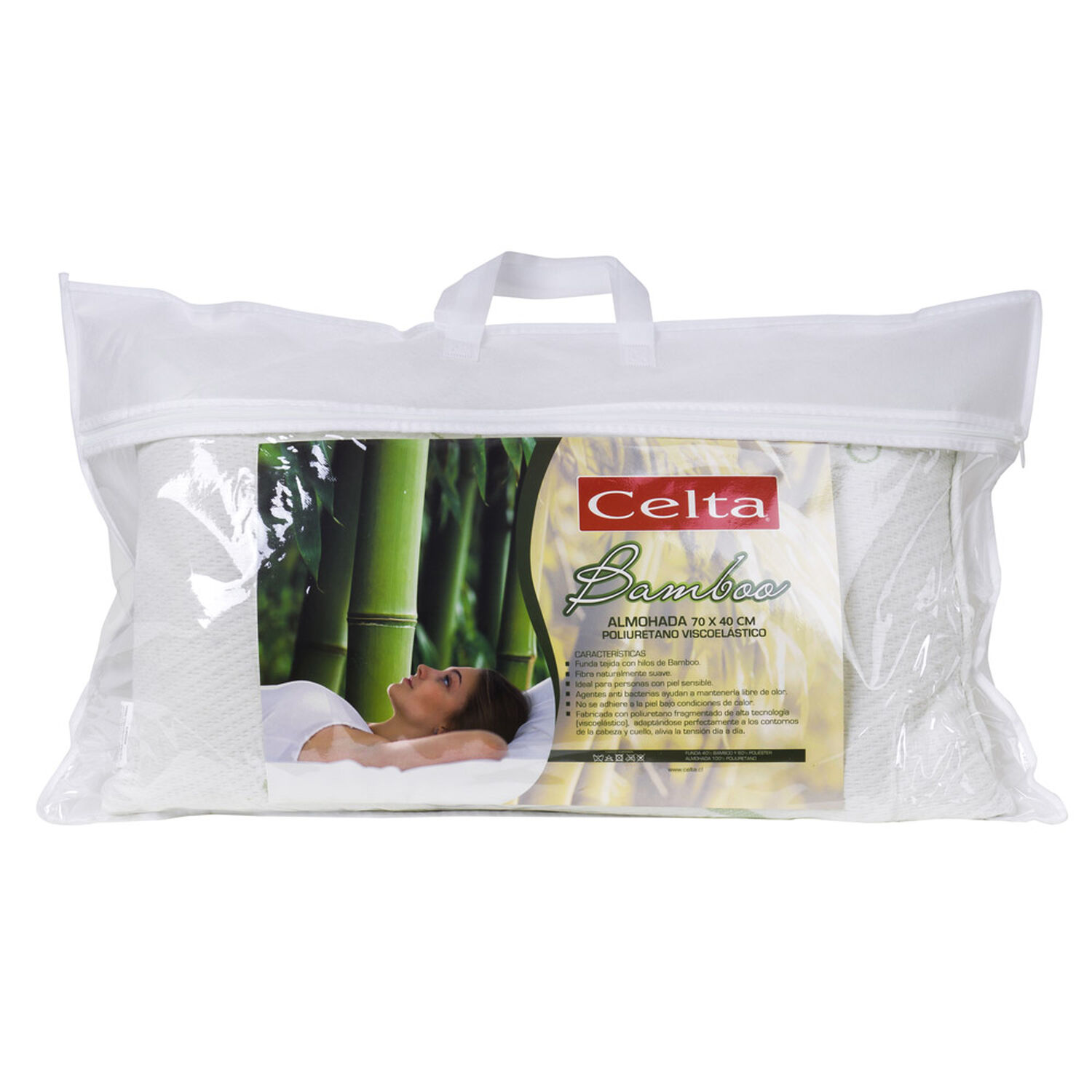 Almohada Celta Viscoel&aacute;stica Bamboo Classic / 40x60 Cm image number 0.0