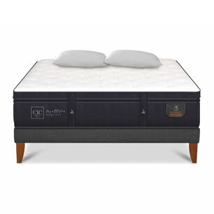 Cama Europea Cic Super Premium / 2 Plazas / Base Normal + Almohadas