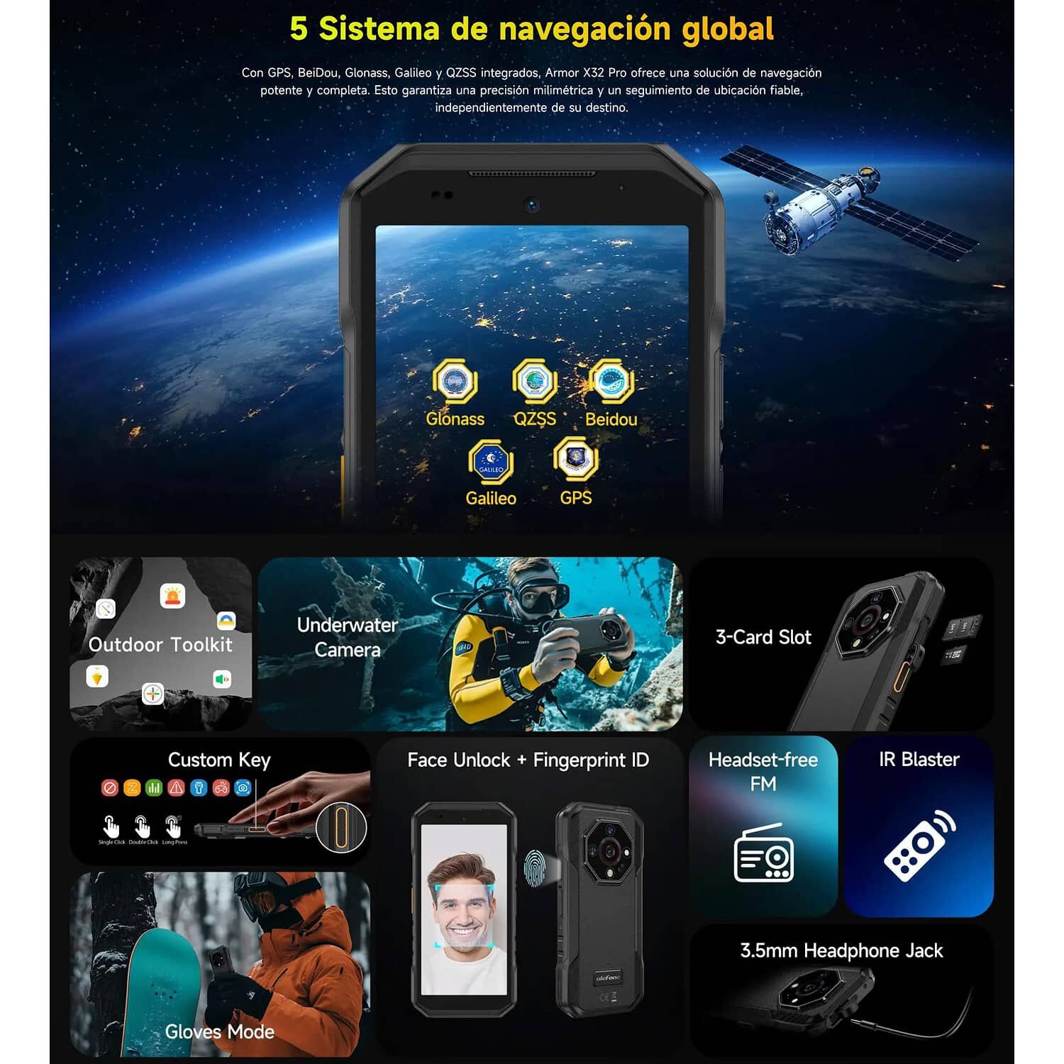 Ulefone Armor X32 Pro Dualsim 5g Ultra Resistente Con Visi&oacute;n Nocturna Y Android 14 image number 5.0