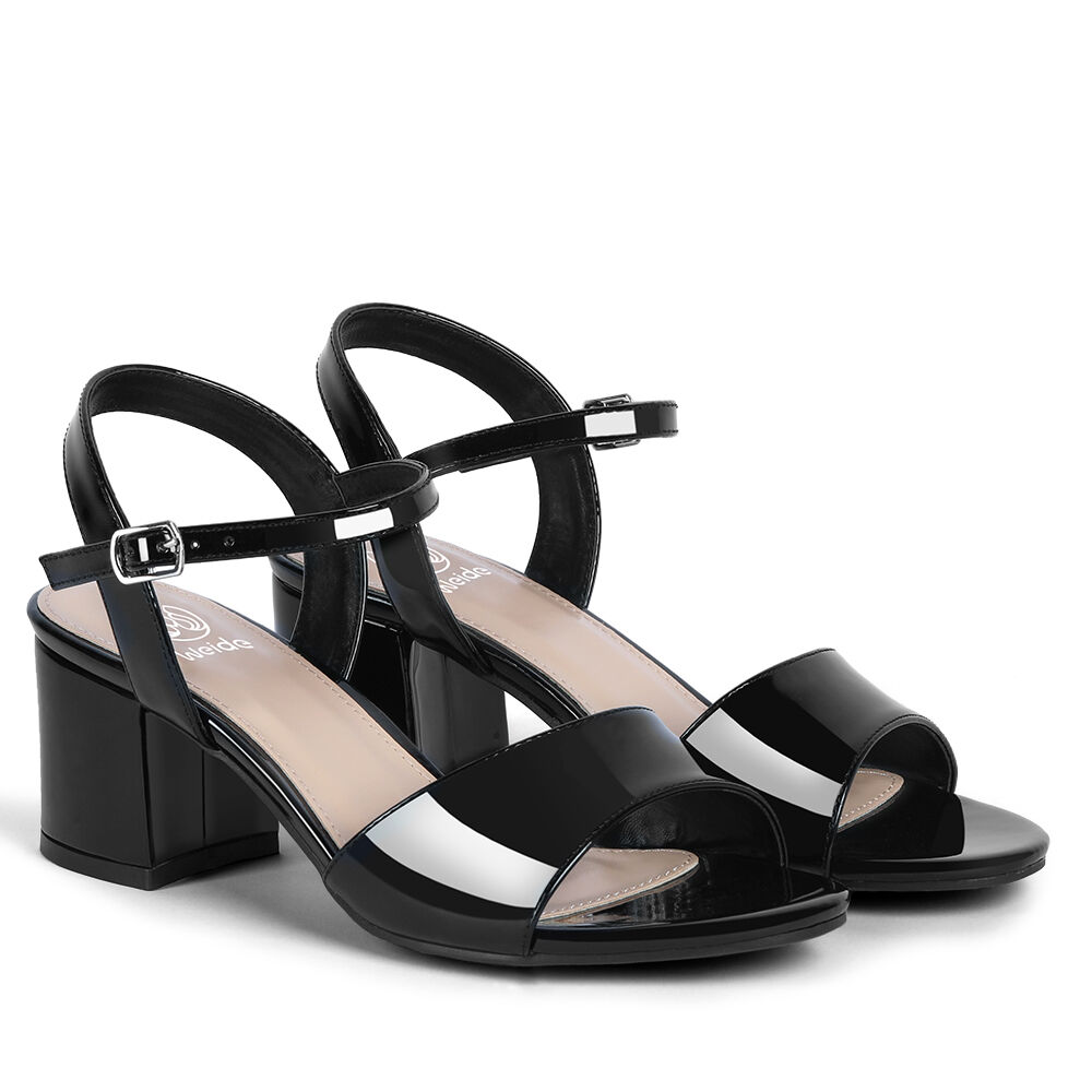 Sandalia Casual Taco Negra Mujer Weide Gh64 image number 4.0