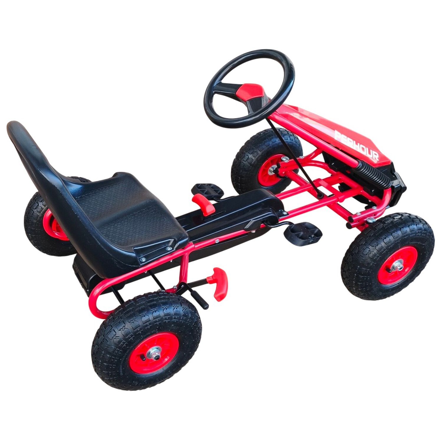 Gokart A Pedales Con Rueda Goma Rojo image number 6.0