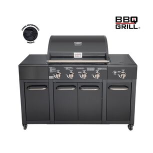 Parrilla Gas Buffalo Black 4+1 Q + Funda De Regalo