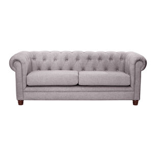 Sofa Florencia 3 Cuerpos Lino Gris Claro